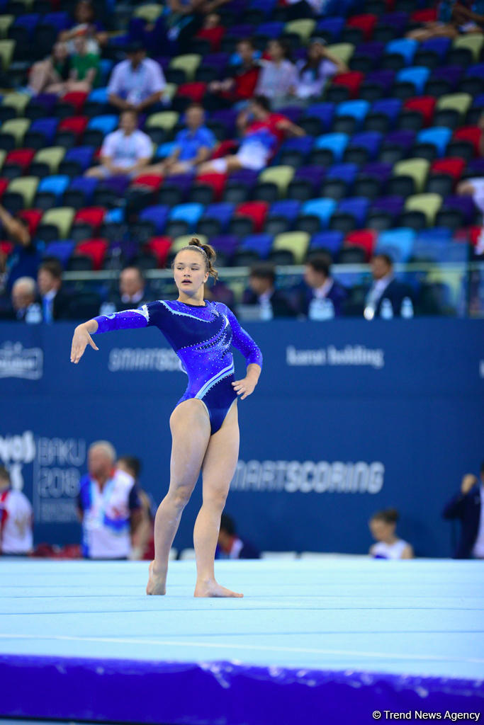 Yeniyetmələrin Olimpiya Oyunlarına idman gimnastikası üzrə təsnifat yarışlarından ən yaddaqalan məqamlar - FOTOSESSİYA