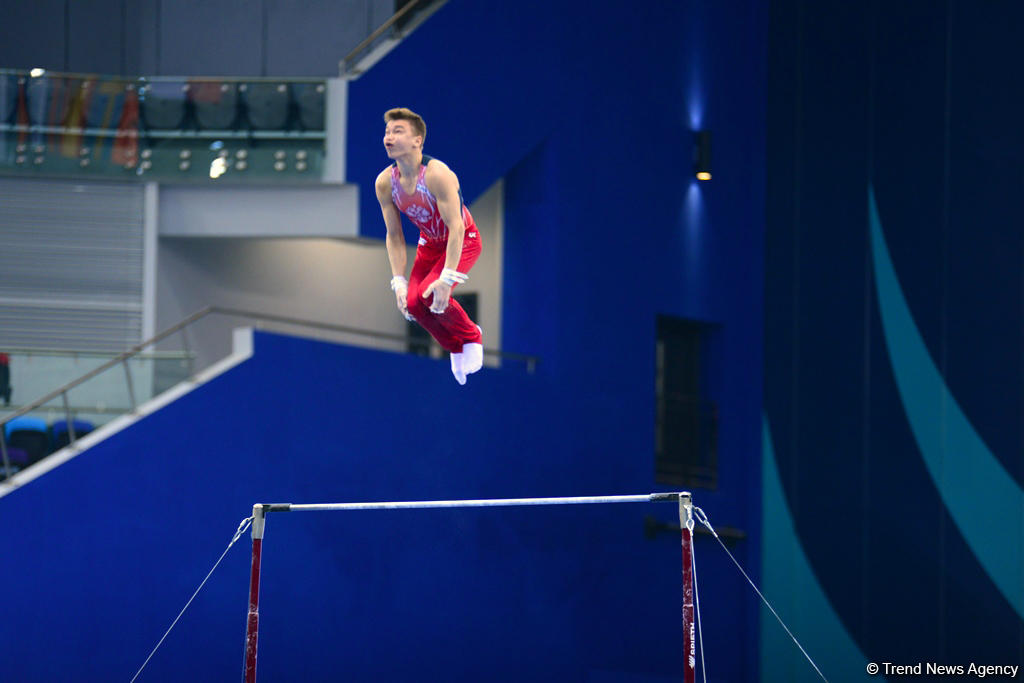 Yeniyetmələrin Olimpiya Oyunlarına idman gimnastikası üzrə təsnifat yarışlarından ən yaddaqalan məqamlar - FOTOSESSİYA