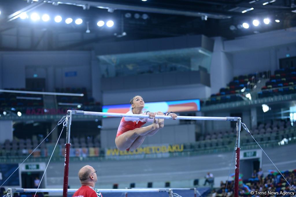 Yeniyetmələrin Olimpiya Oyunlarına idman gimnastikası üzrə təsnifat yarışlarından ən yaddaqalan məqamlar - FOTOSESSİYA
