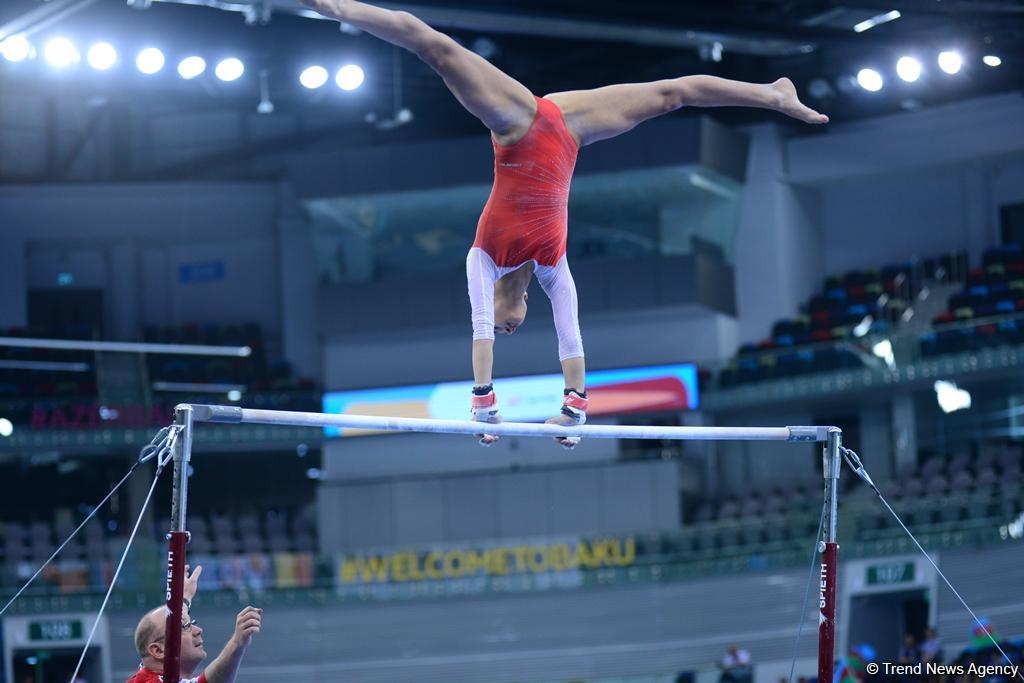 Yeniyetmələrin Olimpiya Oyunlarına idman gimnastikası üzrə təsnifat yarışlarından ən yaddaqalan məqamlar - FOTOSESSİYA