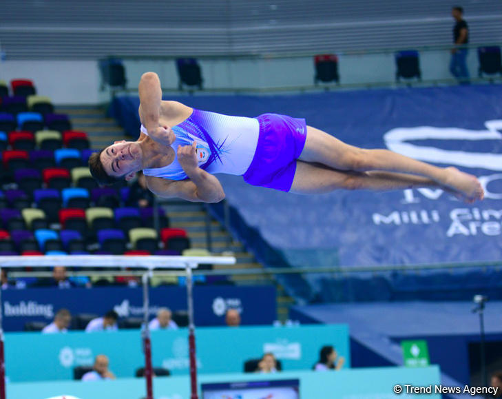 Yeniyetmələrin Olimpiya Oyunlarına idman gimnastikası üzrə təsnifat yarışlarından ən yaddaqalan məqamlar - FOTOSESSİYA