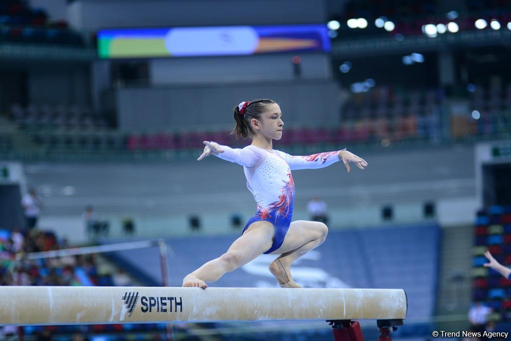 Yeniyetmələrin Olimpiya Oyunlarına idman gimnastikası üzrə təsnifat yarışlarından ən yaddaqalan məqamlar - FOTOSESSİYA