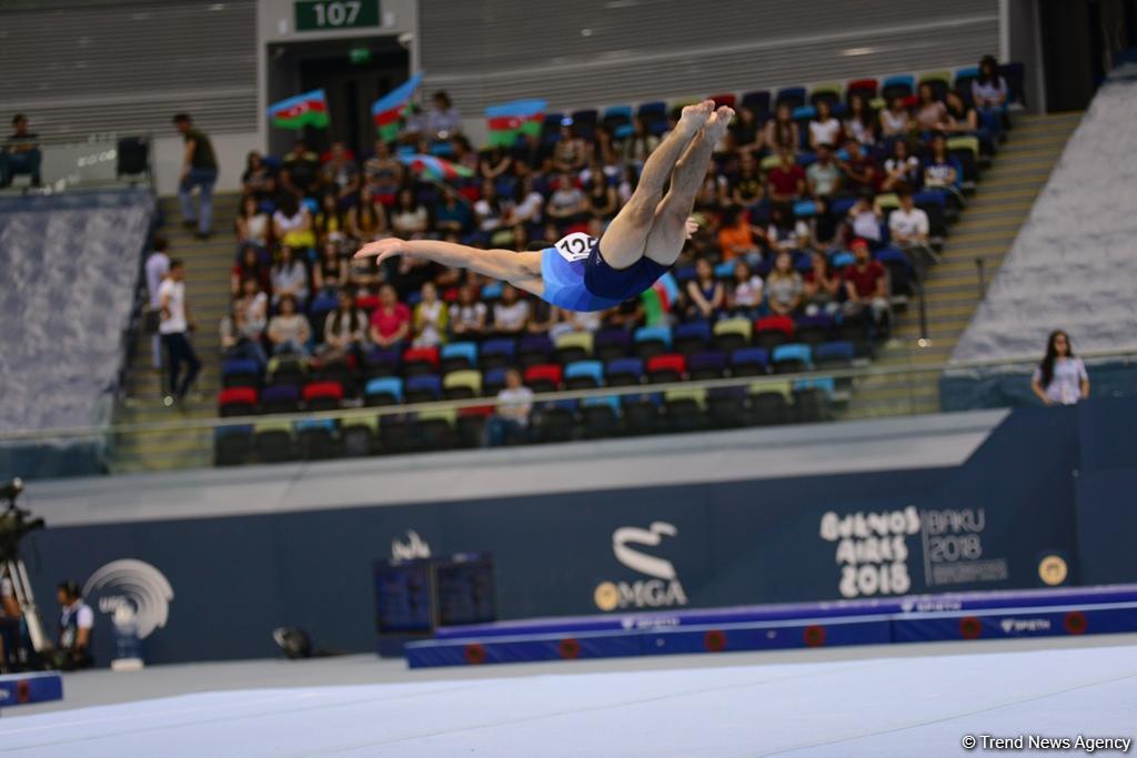 Yeniyetmələrin Olimpiya Oyunlarına idman gimnastikası üzrə təsnifat yarışlarından ən yaddaqalan məqamlar - FOTOSESSİYA