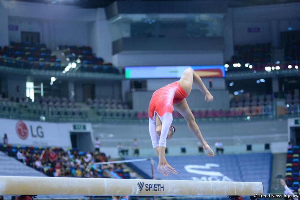Yeniyetmələrin Olimpiya Oyunlarına idman gimnastikası üzrə təsnifat yarışlarından ən yaddaqalan məqamlar - FOTOSESSİYA