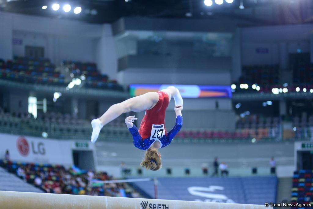 Yeniyetmələrin Olimpiya Oyunlarına idman gimnastikası üzrə təsnifat yarışlarından ən yaddaqalan məqamlar - FOTOSESSİYA