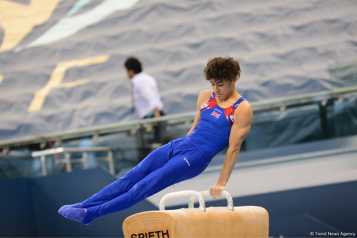 Bakıda Yeniyetmələrin Olimpiya Oyunlarına idman gimnastikası üzrə təsnifat yarışlarına start verildi (FOTO)
