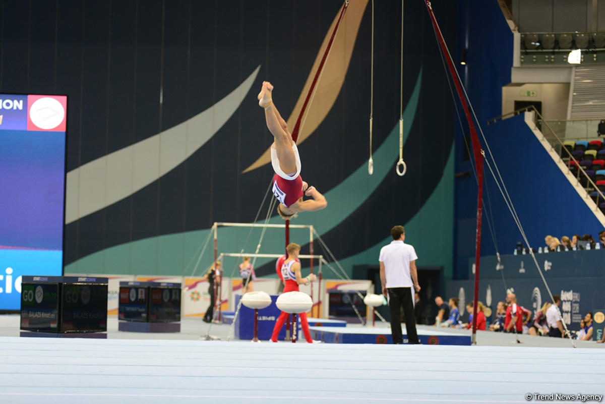 Bakıda Yeniyetmələrin Olimpiya Oyunlarına idman gimnastikası üzrə təsnifat yarışlarına start verildi (FOTO)