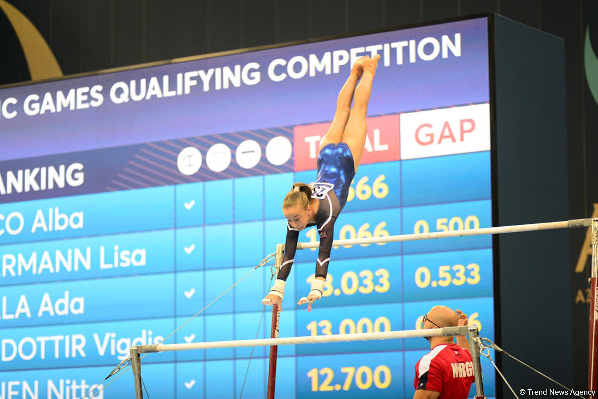 Bakıda Yeniyetmələrin Olimpiya Oyunlarına idman gimnastikası üzrə təsnifat yarışlarına start verildi (FOTO)