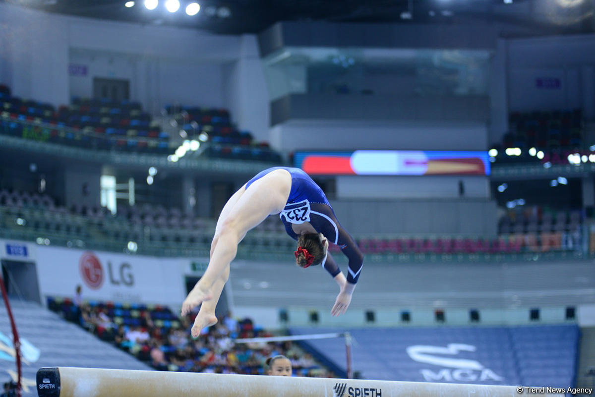 Bakıda Yeniyetmələrin Olimpiya Oyunlarına idman gimnastikası üzrə təsnifat yarışlarına start verildi (FOTO)