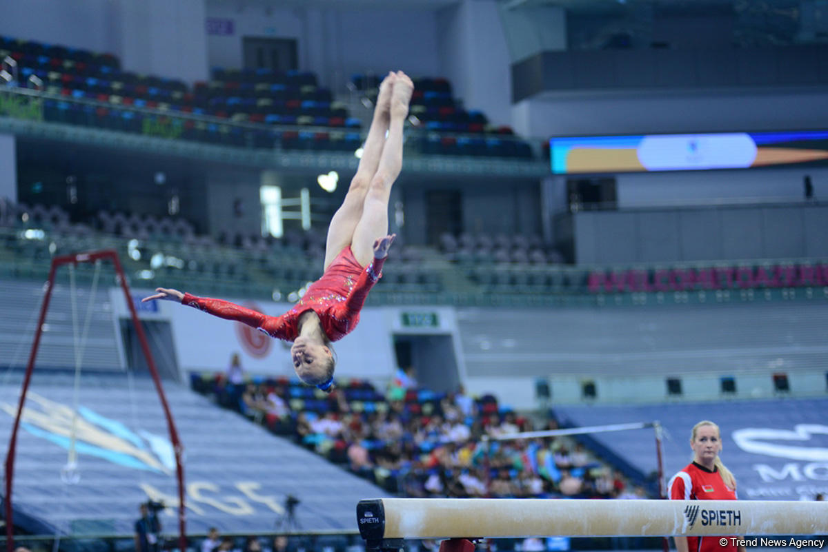 Bakıda Yeniyetmələrin Olimpiya Oyunlarına idman gimnastikası üzrə təsnifat yarışlarına start verildi (FOTO)
