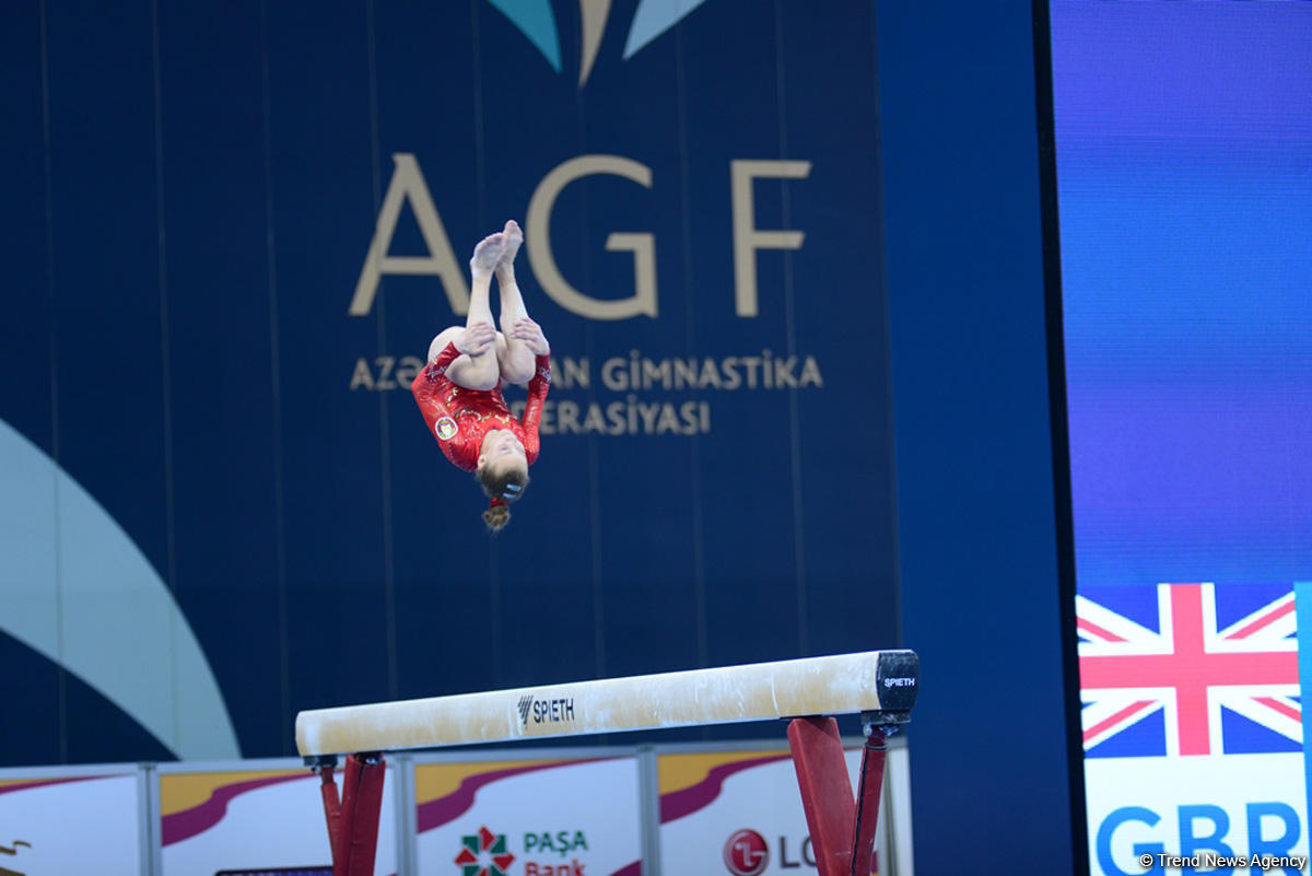 32 ölkədən olan gimnastlar Bakıda Yeniyetmələrin Olimpiya Oyunlarına vəsiqə uğrunda mübarizə aparır (FOTOREPORTAJ)