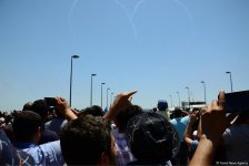 "Türk Ulduzları” Bakı səmasında nümunəvi uçuşlar edib (FOTO)