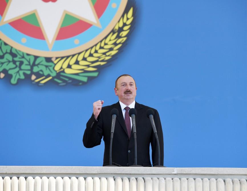 Azərbaycan Prezidenti: Aprel döyüşləri Ermənistanın öz ordusu ilə bağlı yaydığı mifi darmadağın etdi
