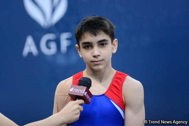 Gənc gimnast: Milli Gimnastika Arenasında çıxış etmək xoşuma gəlir