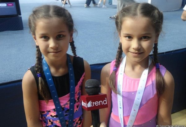 Əkiz bacılar idman gimnastikası üzrə Bakı Çempionatında çıxışları haqqında