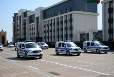 Polisin yeni nəqliyyat texnikası nümayiş olundu (FOTO/VİDEO)