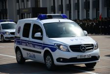 Polisin yeni nəqliyyat texnikası nümayiş olundu (FOTO/VİDEO)