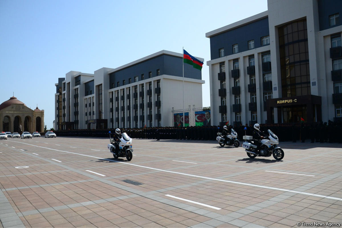 Polisin yeni nəqliyyat texnikası nümayiş olundu (FOTO/VİDEO)