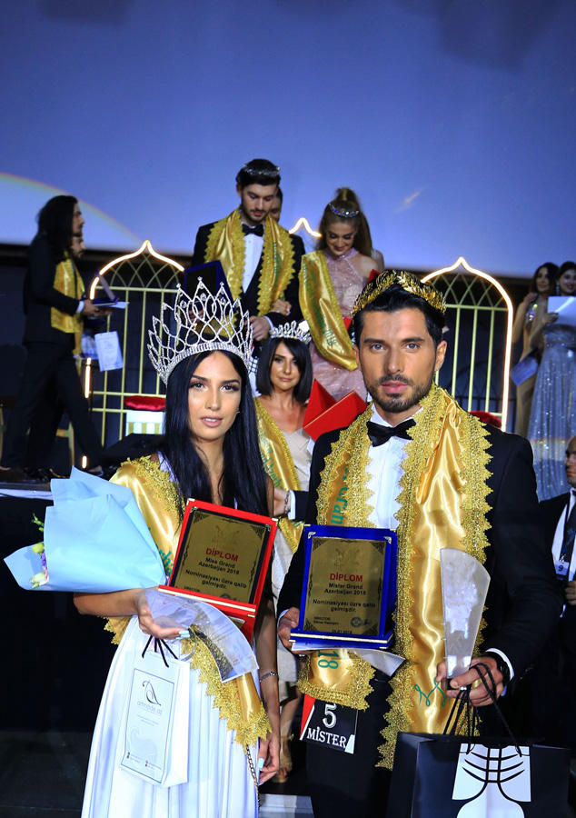 "Miss & Mister Grand Azerbaijan 2018" gözəllik müsabiqəsinin qalibləri müəyyənləşdi (FOTO)
