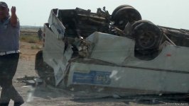 Bakıda yol qəzasında 1 ölü, 10 yaralı (FOTO) (YENİLƏNİB)