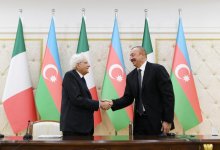 Azərbaycan və İtaliya prezidentləri mətbuata bəyanatlarla çıxış ediblər (YENİLƏNİB) (FOTO)