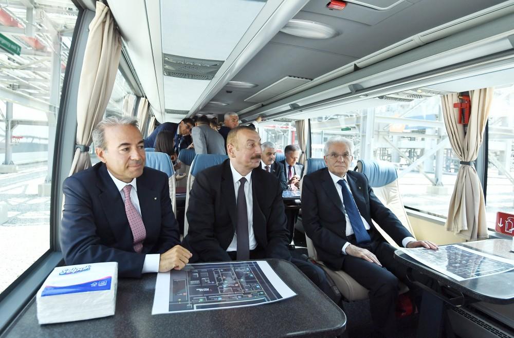 Azərbaycan və İtaliya prezidentləri Sumqayıt Kimya Sənaye Parkında polipropilen zavodunun açılışında iştirak ediblər (FOTO) (YENİLƏNİB)