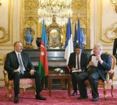 Azərbaycan Prezidenti İlham Əliyev Fransa Senatının sədri Jerar Larşe ilə görüşüb (FOTO)