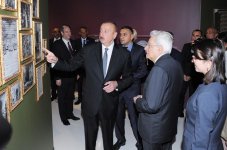 Prezident İlham Əliyev, xanımı və İtaliya Prezidenti Heydər Əliyev Mərkəzində Şah İsmayıl Xətaiyə həsr edilmiş sərgi ilə tanış olublar (FOTO)