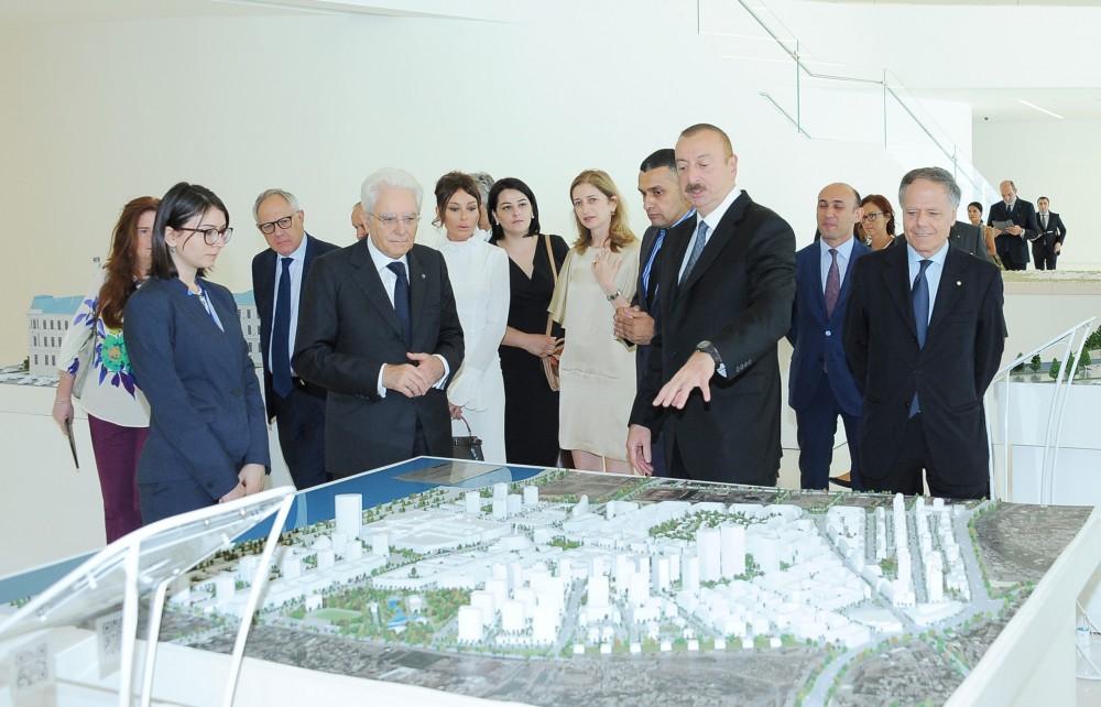 Prezident İlham Əliyev, xanımı və İtaliya Prezidenti Heydər Əliyev Mərkəzində Şah İsmayıl Xətaiyə həsr edilmiş sərgi ilə tanış olublar (FOTO)