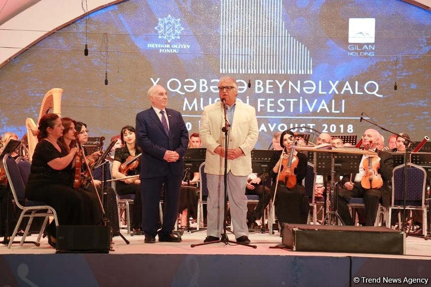 X Qəbələ Beynəlxalq Musiqi Festivalının təntənəli açılış mərasimi olub (FOTO)