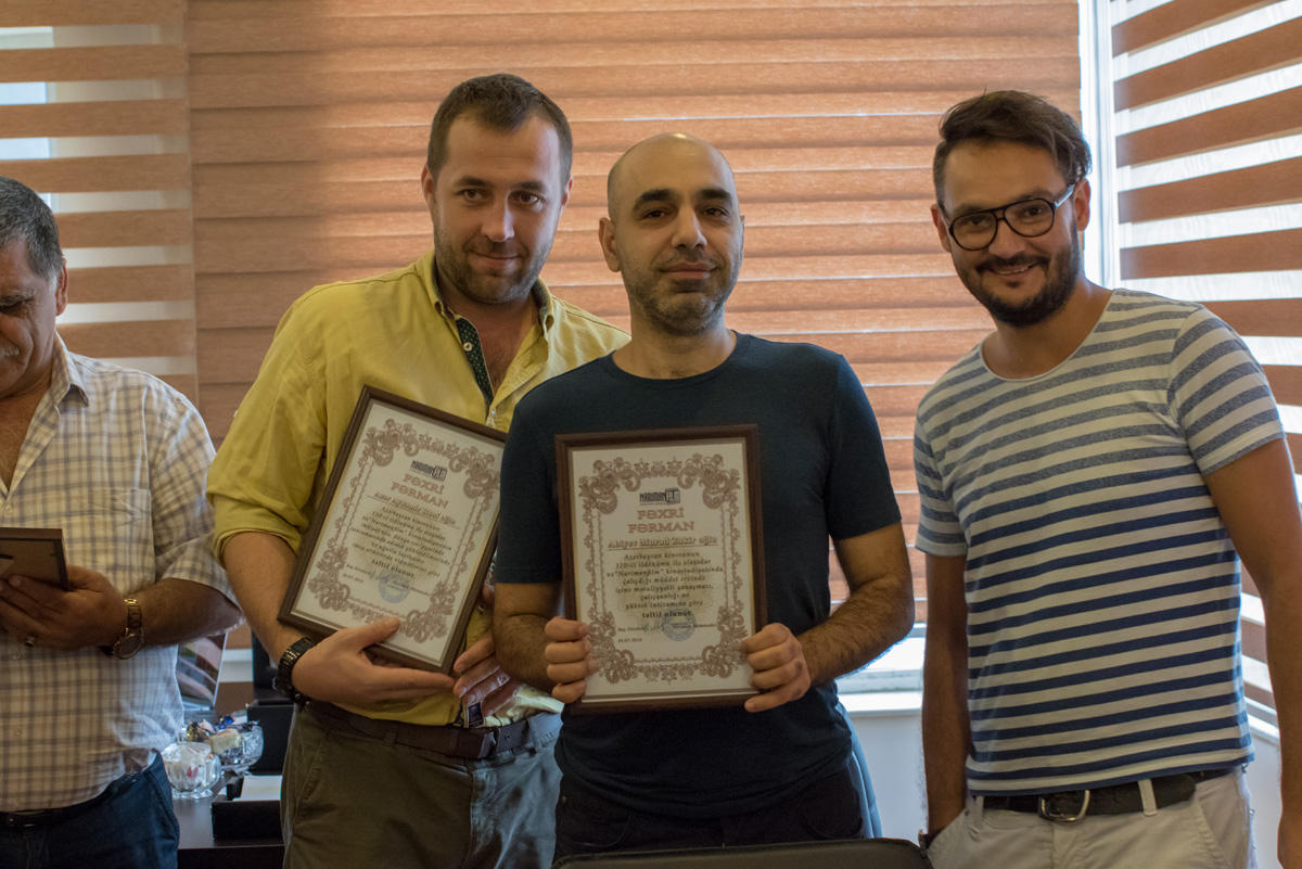 “Narimanfilm” kinostudiyası incəsənət, mədəniyyət və mətbuat nümayəndələrini mükafatlandırıb (FOTO)