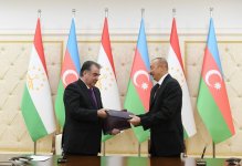 Azərbaycan-Tacikistan sənədləri imzalanıb (FOTO) (YENİLƏNİB)