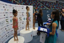Bədii gimnastika üzrə Azərbaycan çempionatında mükafatlandırma mərasimi keçirilib (FOTO)