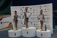 Bədii gimnastika üzrə Azərbaycan çempionatında mükafatlandırma mərasimi keçirilib (FOTO)