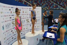 Bədii gimnastika üzrə Azərbaycan çempionatında mükafatlandırma mərasimi keçirilib (FOTO)