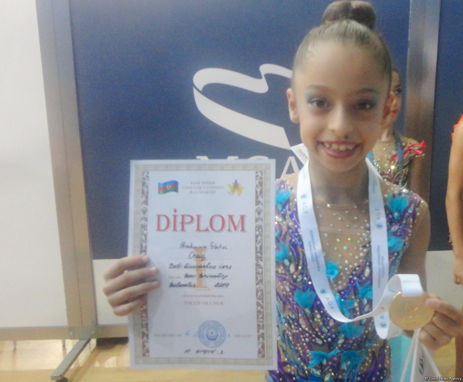 Gənc azərbaycanlı gimnast Gövhər İbrahimova həmişə birinci olmağı arzulayır
