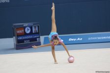 Bədii gimnastika üzrə 25-ci Azərbaycan çempionatı və Bakı birinciliyinin ikinci günü start götürüb (FOTO)