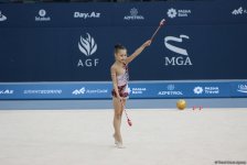 Bədii gimnastika üzrə 25-ci Azərbaycan çempionatı və Bakı birinciliyinin ikinci günü start götürüb (FOTO)