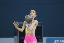Bədii gimnastika üzrə 25-ci Azərbaycan çempionatı və Bakı birinciliyinin ikinci günü start götürüb (FOTO)