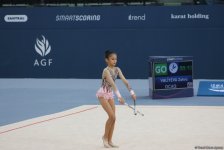 Bədii gimnastika üzrə 25-ci Azərbaycan çempionatı və Bakı birinciliyinin ikinci günü start götürüb (FOTO)