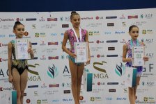 Bədii gimnastika üzrə Azərbaycan Çempionatının ikinci gününün mükafatçıları mükafatlandırılıb (FOTO)