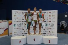 Bədii gimnastika üzrə Azərbaycan Çempionatının ikinci gününün mükafatçıları mükafatlandırılıb (FOTO)