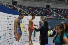 Bədii gimnastika üzrə Azərbaycan Çempionatının ikinci gününün mükafatçıları mükafatlandırılıb (FOTO)