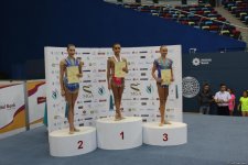 Bədii gimnastika üzrə Azərbaycan Çempionatının ikinci gününün mükafatçıları mükafatlandırılıb (FOTO)