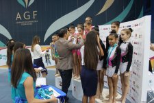 Bədii gimnastika üzrə 25-ci Azərbaycan çempionatı və Bakı birinciliyinin sonuncu gününün mükafatçıları mükafatlandırılıb (FOTO)