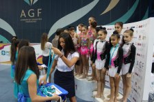 Bədii gimnastika üzrə 25-ci Azərbaycan çempionatı və Bakı birinciliyinin sonuncu gününün mükafatçıları mükafatlandırılıb (FOTO)