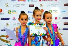 Bədii gimnastika üzrə “GymBala” beynəlxalq turnirinin ilk gününün mükafatçıları mükafatlandırılıb (FOTO)