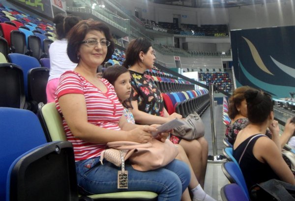 Tamaşaçı: Azərbaycanda dünya səviyyəli gimnastika arenası olduğuna görə qürur duyuram