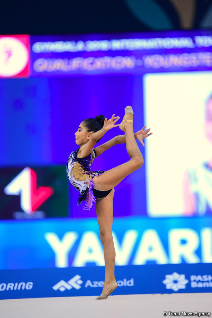 Bakıda bədii gimnastika üzrə "GymBala" beynəlxalq turnirinin ikinci gününə start verilib (FOTO)