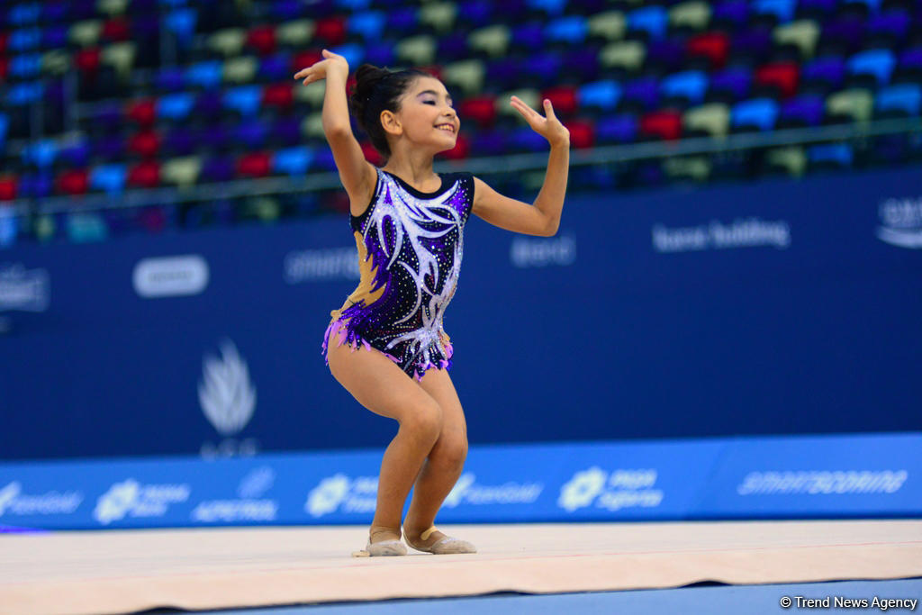 Bakıda bədii gimnastika üzrə "GymBala" beynəlxalq turnirinin ikinci gününə start verilib (FOTO)